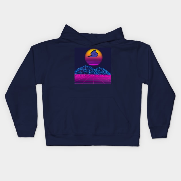 Skatazz vaporwave Kids Hoodie by SKATAZZ